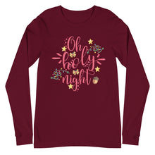 Load image into Gallery viewer, Oh Holy Night Unisex Long Sleeve Tee
