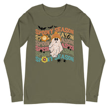 Load image into Gallery viewer, Spooky Season Ghost Unisex Long Sleeve Tee
