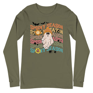 Spooky Season Ghost Unisex Long Sleeve Tee