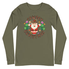 Load image into Gallery viewer, Cowboy Christmas Bella Canvas Unisex Long Sleeve Tee
