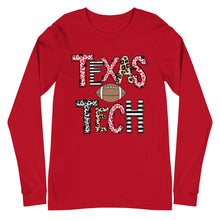 Load image into Gallery viewer, Texas Tech Football Unisex Long Sleeve Tee
