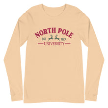 Load image into Gallery viewer, North Pole University Bella Canvas Unisex Long Sleeve Tee
