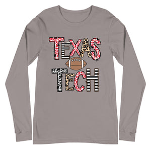 Texas Tech Football Unisex Long Sleeve Tee