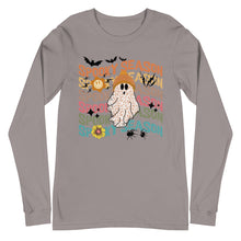 Load image into Gallery viewer, Spooky Season Ghost Unisex Long Sleeve Tee
