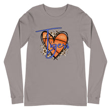 Load image into Gallery viewer, Tigers Heart Basketball Bella Canvas Unisex Long Sleeve Tee
