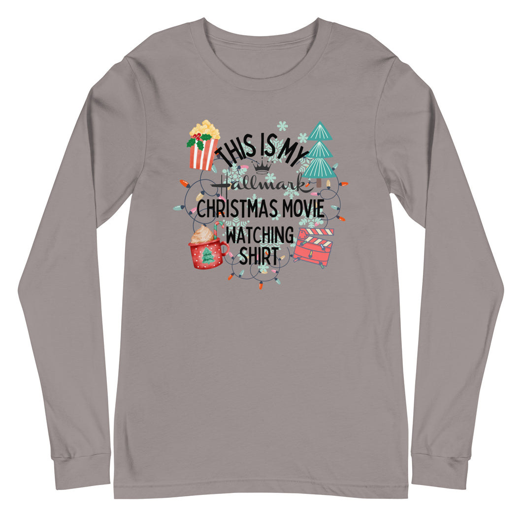 This is my Hallmark Movie Christmas Watching Shirt Unisex Long Sleeve Tee