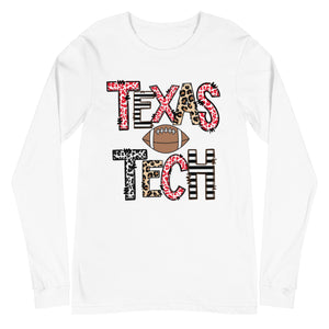 Texas Tech Football Unisex Long Sleeve Tee