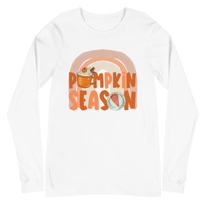 Pumpkin Season Fall Bella Canvas Unisex Long Sleeve Tee