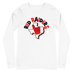 Red Raiders Texas Number One Bella Canvas Unisex Long Sleeve Tee