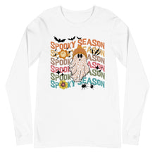 Load image into Gallery viewer, Spooky Season Ghost Unisex Long Sleeve Tee
