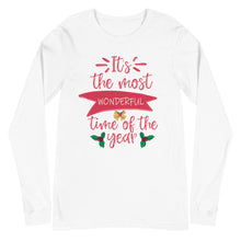 Load image into Gallery viewer, Its the most wonderful time of the year Unisex Long Sleeve Tee
