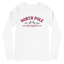 Load image into Gallery viewer, North Pole University Bella Canvas Unisex Long Sleeve Tee
