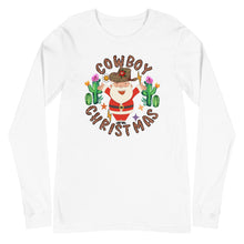 Load image into Gallery viewer, Cowboy Christmas Bella Canvas Unisex Long Sleeve Tee
