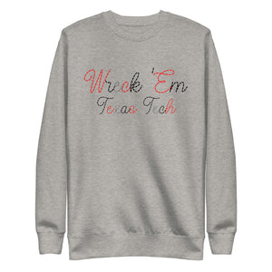 Wreck 'Em Stitches Unisex Premium Sweatshirt