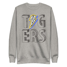 Load image into Gallery viewer, Tigers Black Font Bolt Unisex Premium Sweatshirt
