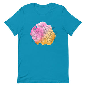 Watercolor Floral Bella Canvas Unisex t-shirt