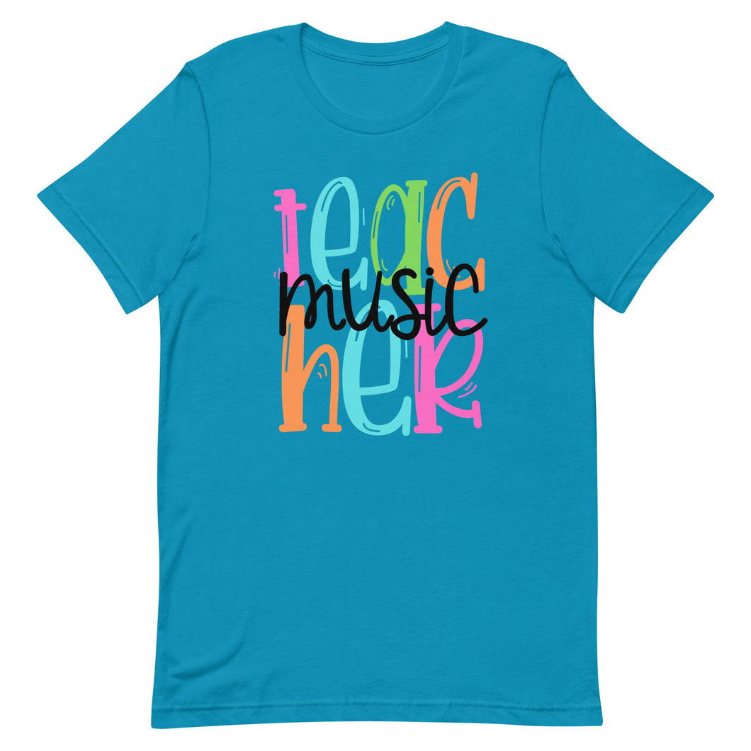 Music Teacher Colorful Unisex t-shirt