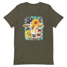 Load image into Gallery viewer, USA Cow Bella Canvas Unisex t-shirt
