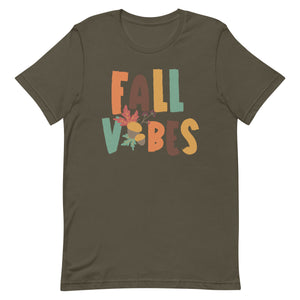 Fall Vibes Acorn Bella Canvas Unisex t-shirt