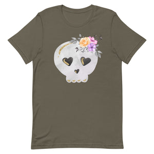 Floral Skull Bella Canvas Unisex t-shirt