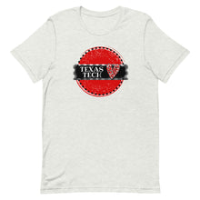 Load image into Gallery viewer, Texas Tech Heart Circle Tee Bella Canvas Short-sleeve unisex t-shirt
