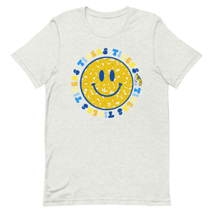 Tigers School Spirit Smiley Face Bellas Canvas Short-sleeve unisex t-shirt