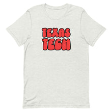 Load image into Gallery viewer, Texas Tech Retro Bubble Letters Bella Canvas Short-sleeve unisex t-shirt
