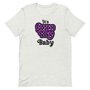 It's Game Day Baby Purple Font Bella Canvas Unisex t-shirt