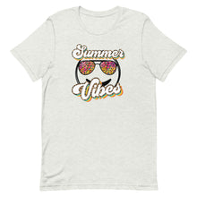 Load image into Gallery viewer, Summer Vibes Smiley Face Sunglasses Bella Canvas Unisex t-shirt
