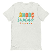 Load image into Gallery viewer, Hello Summer Popsicle Bella Canvas Unisex t-shirt
