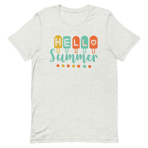 Hello Summer Popsicle Bella Canvas Unisex t-shirt