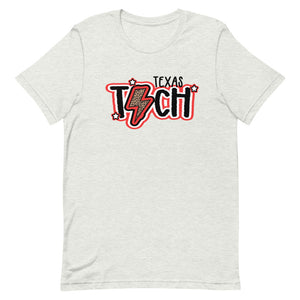 Texas Tech Lightning Bolt Bella Canvas Unisex t-shirt