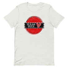 Load image into Gallery viewer, Texas Tech Heart Round Bella Canvas Unisex t-shirt
