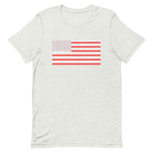 Load image into Gallery viewer, Baseball Laces American Flag Unisex t-shirt
