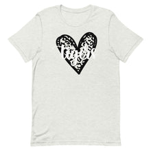 Load image into Gallery viewer, Tigers Leopard Black Heart Bella Canvas Unisex t-shirt
