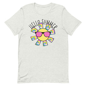 Hello Summer Sunshine Bella Canvas Unisex t-shirt