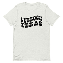 Load image into Gallery viewer, Lubbock Texas Retro Font Bella Canvas Unisex t-shirt
