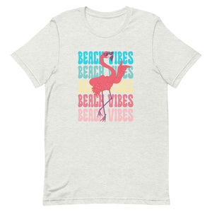 Beach Vibes Flamingo Bella Canvas Unisex t-shirt