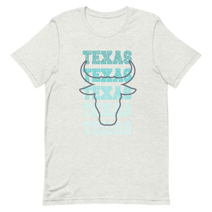 Texas Leopard Horns Bella Canvas Unisex t-shirt
