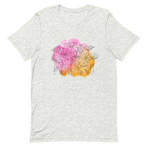 Watercolor Floral Bella Canvas Unisex t-shirt