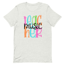 Load image into Gallery viewer, Music Teacher Colorful Unisex t-shirt
