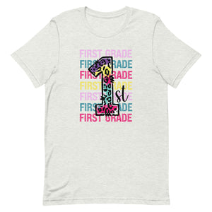 First Grade Colorful Bella Canvas Unisex t-shirt