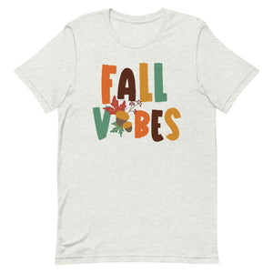 Fall Vibes Acorn Bella Canvas Unisex t-shirt