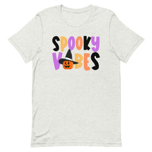 Load image into Gallery viewer, Spooky Vibes Pumpkin Halloween Bella Canvas Unisex t-shirt
