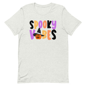 Spooky Vibes Pumpkin Halloween Bella Canvas Unisex t-shirt