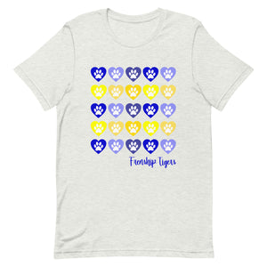 Lots of Hearts Frenship Tigers Bella Canvas Unisex t-shirt