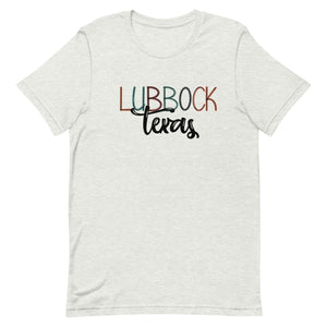 Lubbock Texas Scribble Bella Canvas Unisex t-shirt