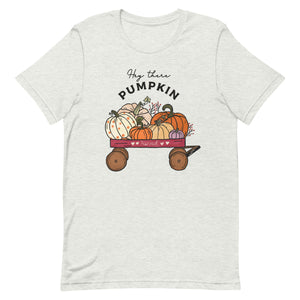 Hey There Pumpkin Wagon Bella Canvas Unisex t-shirt