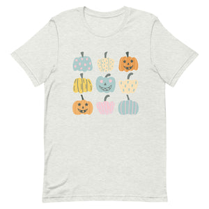 Multi Pumpkin Bella Canvas Unisex t-shirt