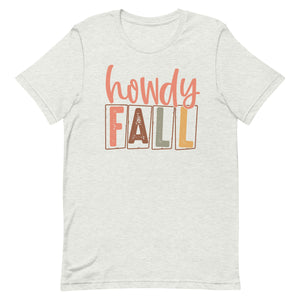 Howdy Fall Bella Canvas Unisex t-shirt